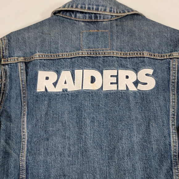 Levi’s Raiders Oakland Vegas Denim Jacket XL - Picture 13 of 16